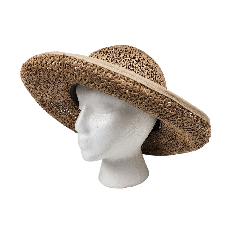 Scala Gal Straw Hat Beach Vacation Surf Coastal Cowgirl Womens Size Medium